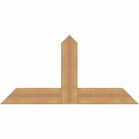 Ekena Millwork Portland Timber Gable Bracket, Western Red Cedar, 48"W x 24"H x 3 1/2"D x 5 1/2"F, 12/12 Pitch GBW048X24X0406POR00SWR